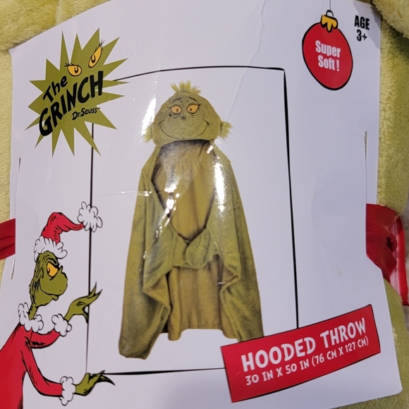 The Grinch Hooded Blanket NEW - Picture 2 of 3